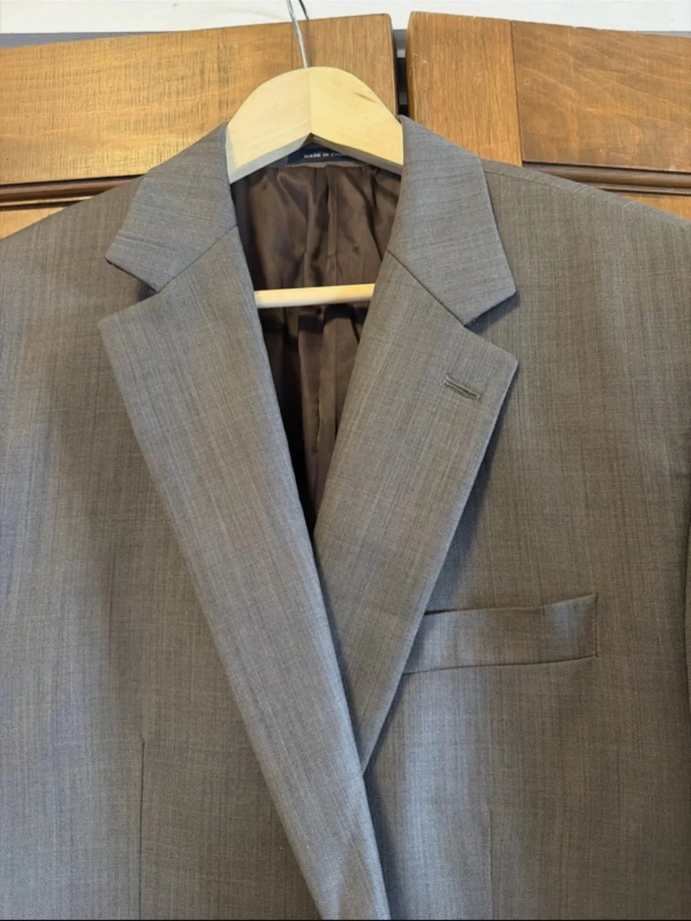 Ralph Lauren Men's Gray Two-Button Suit Jacket